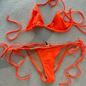 Orange neon bikini S set